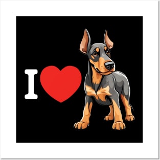 i love dobermans_Dark Posters and Art